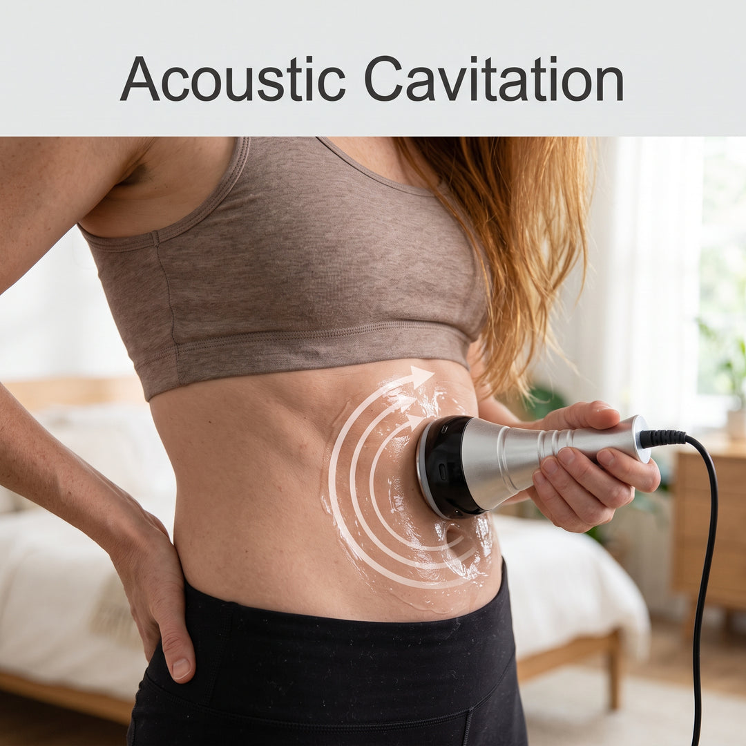 Glide 40K probe continuously across body contour areas